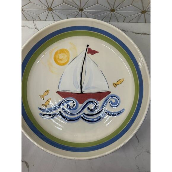 Heather Lane Beach Pottery | Serving Bowl or Chip Dish | Signed‎ - Picture 3 of 5